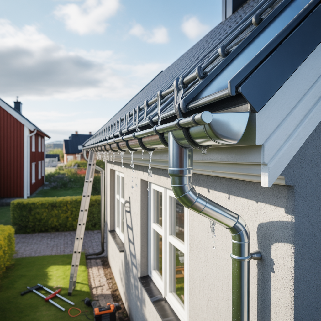 10.Steg for steg Sa installerar du takavvattning sjalv